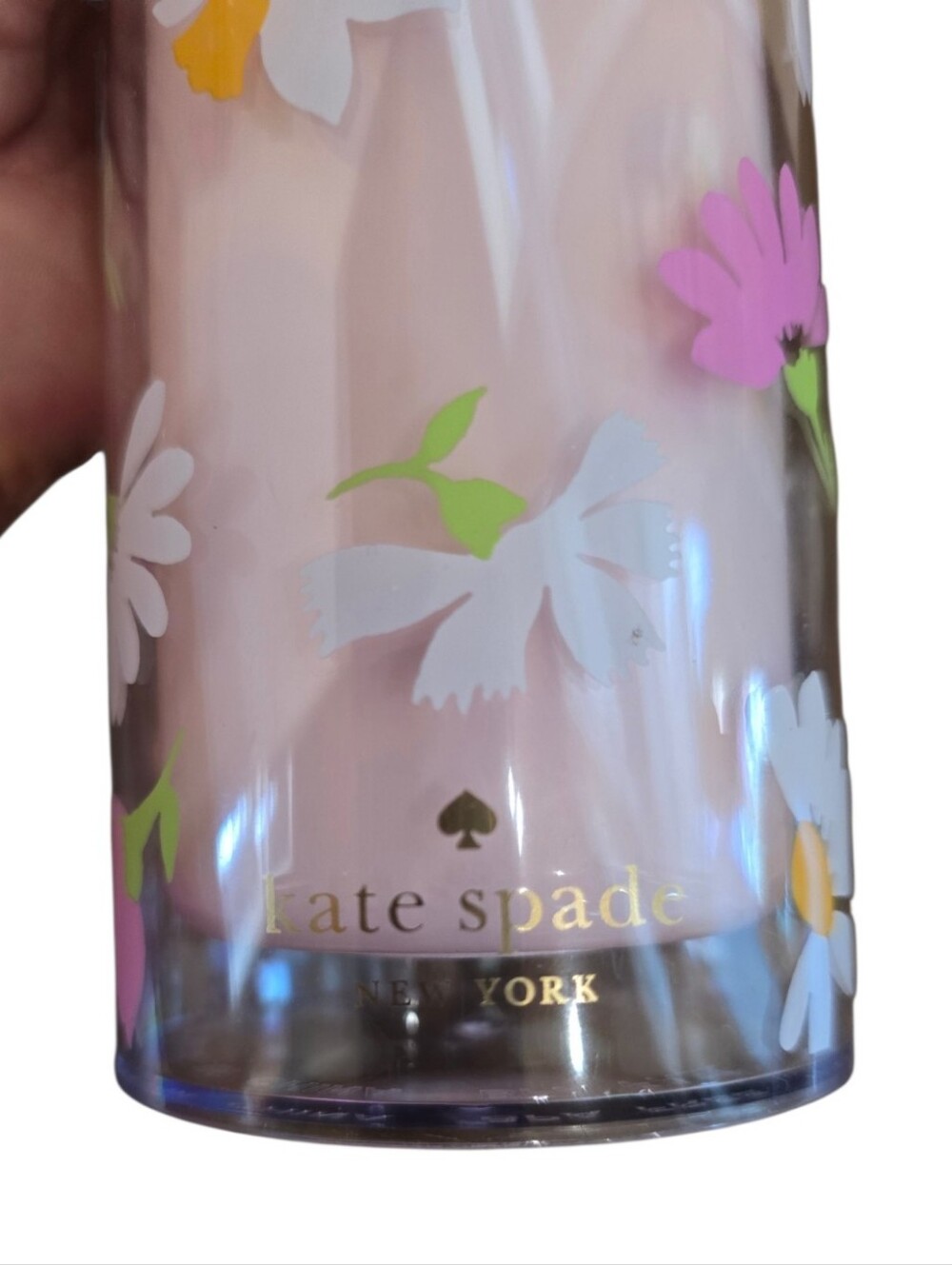 Kate Spade Floral Waltz Pink Hot Cold Tumblers Set Of 2 - Picture 7 of 8